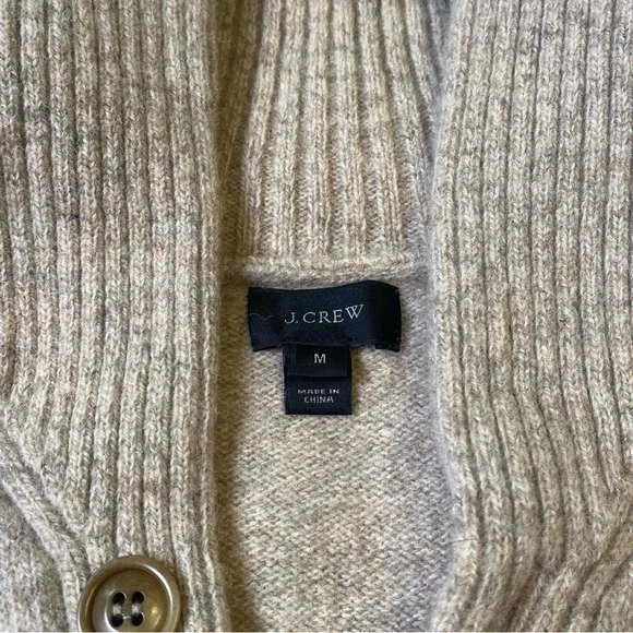 J.Crew Tan Lambswool Cowl Neck Sweater, M - Picture 7 of 8
